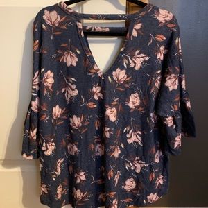 Floral Peekaboo Blouse